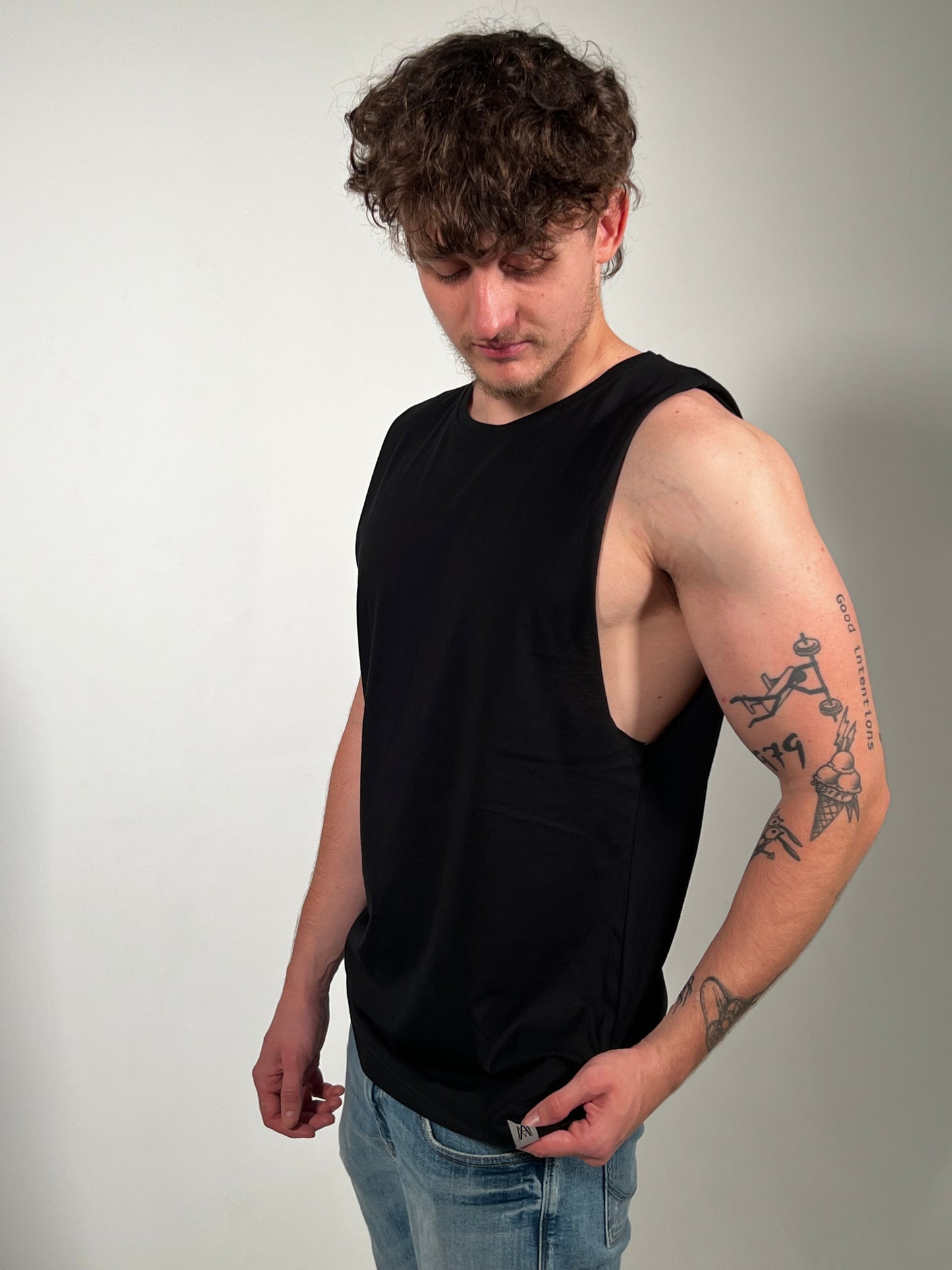 Black Athlete Flag Tank Top - Essentials Line