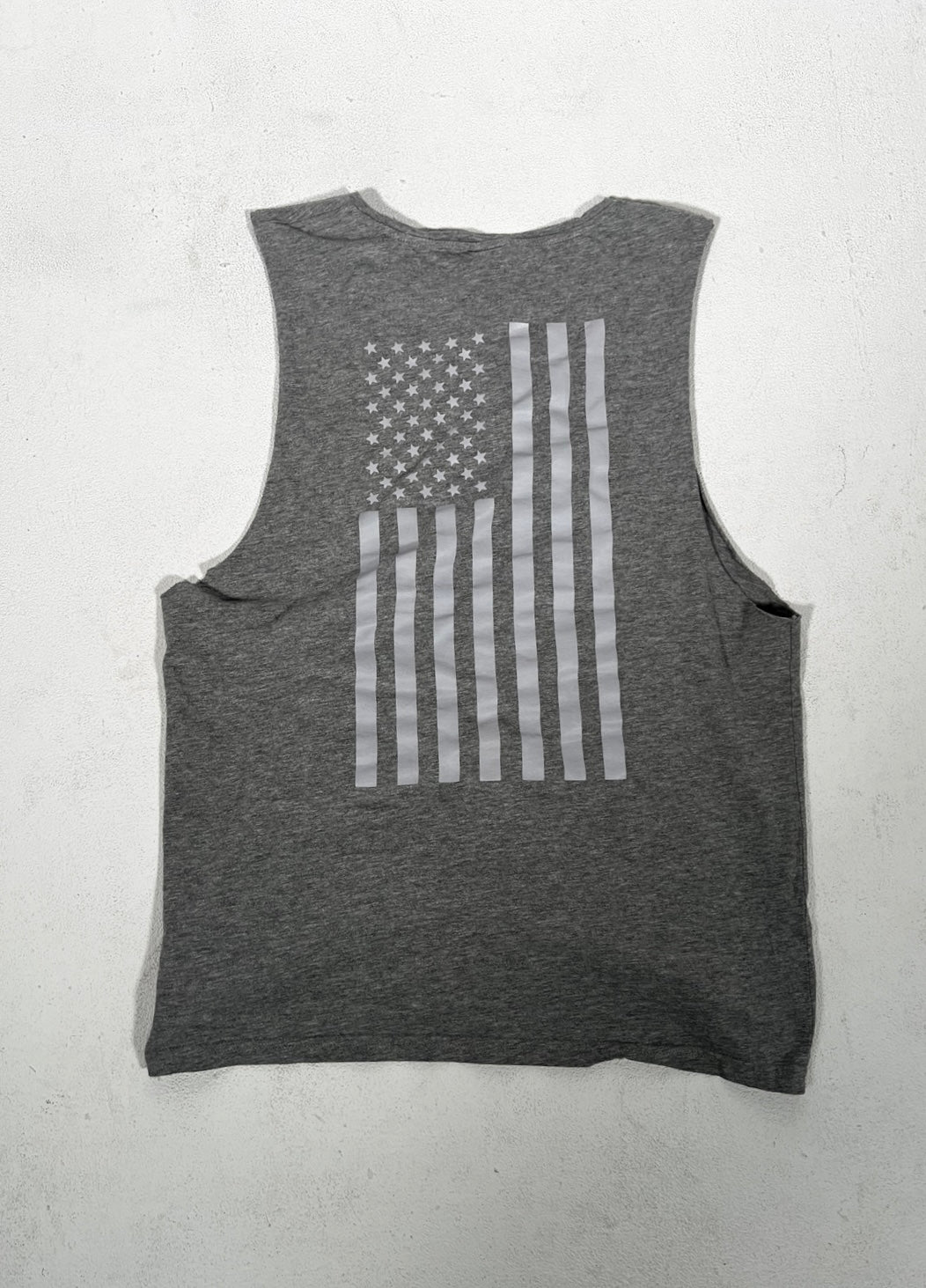 Heather Grey Athlete Flag Tank Top - Essentials Line